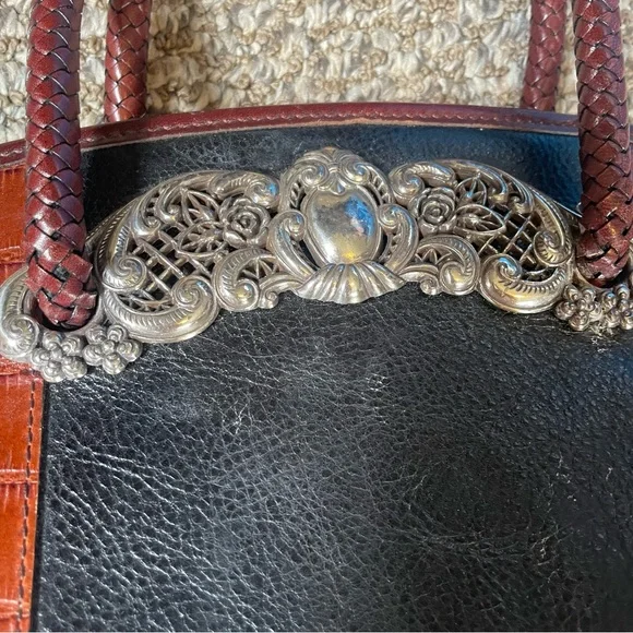 🍁Brighton Vintage Bag Leather embellished - Picture 11 of 13